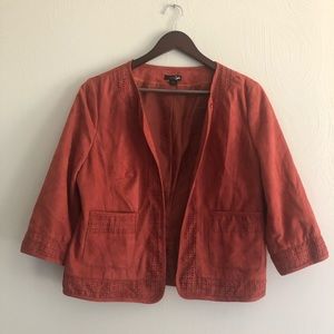 3/$21 🍭 Faux Suede Rust Orange Blazer